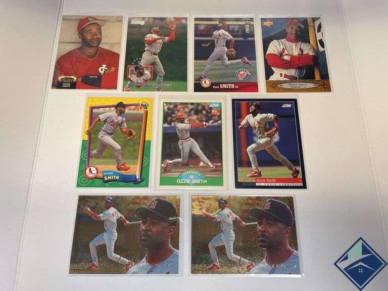 Ozzie Smith Upper Deck, Topps Stadium Club, Donruss Cards, etc.