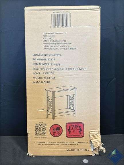 *NEW* Oxford Flip Top End Table