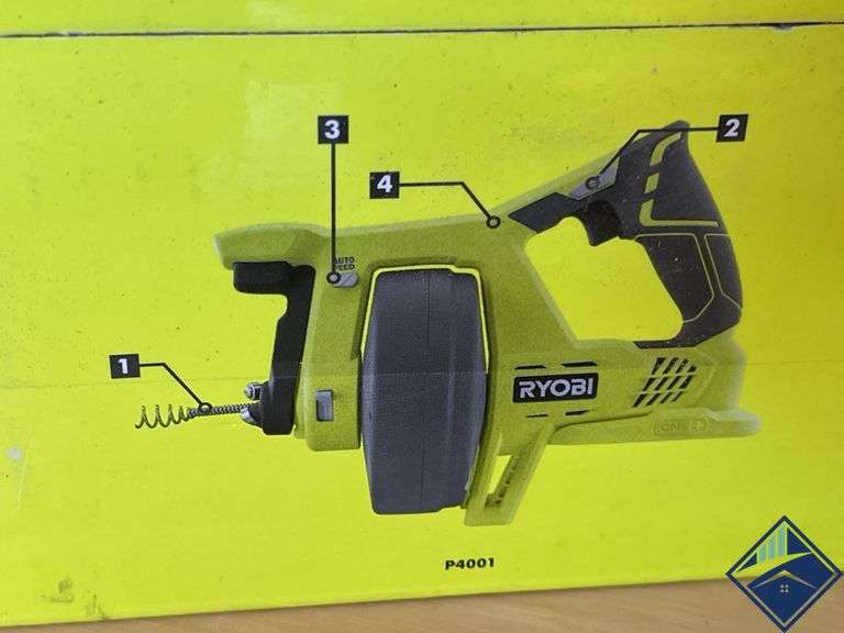 Ryobi One+ 18V 25’ Drain Auger