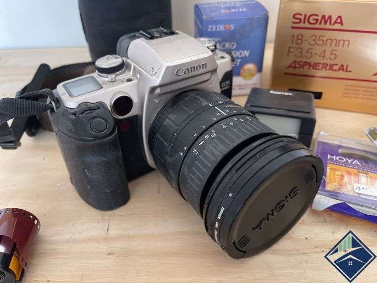 Canon Elan ll, Slide Projector Lens, Tripod Collar, etc.