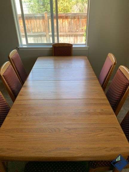 Wambold Wooden Dining Table with Extenders and Chairs *seats 8*