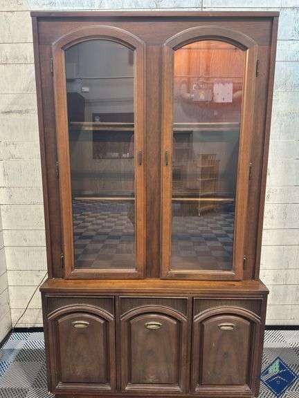 Vintage Walnut Hutch