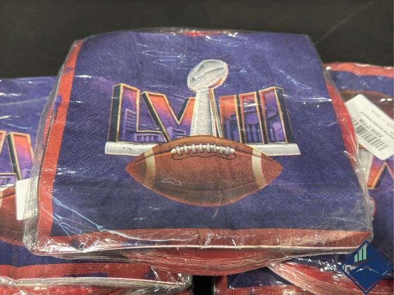 Super Bowl Dessert Plates & Napkins