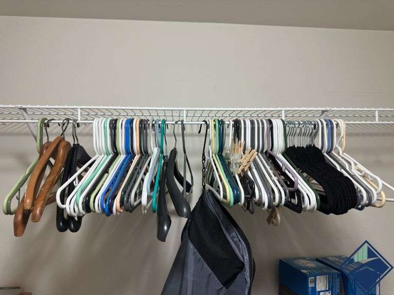 Coat Hanger Assortment with Suit Bag
