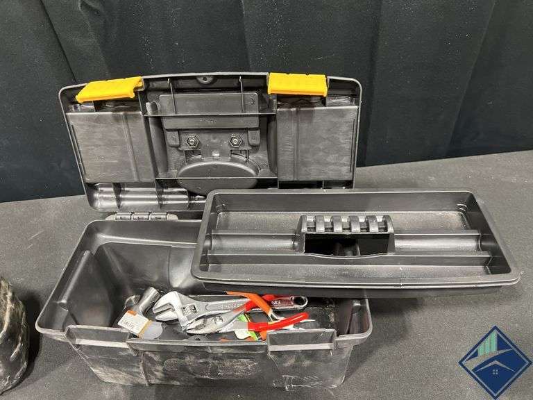 Stanley Extension Reel & Small Toolbox with Contents