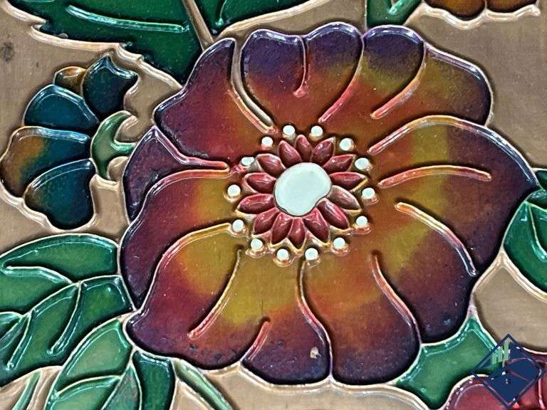 Textured Floral Art Handmade in Greece