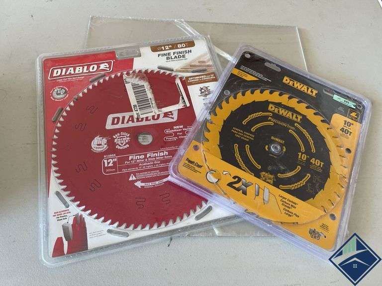 Diablo 12” Saw Blade & DeWalt 10” Saw Blade