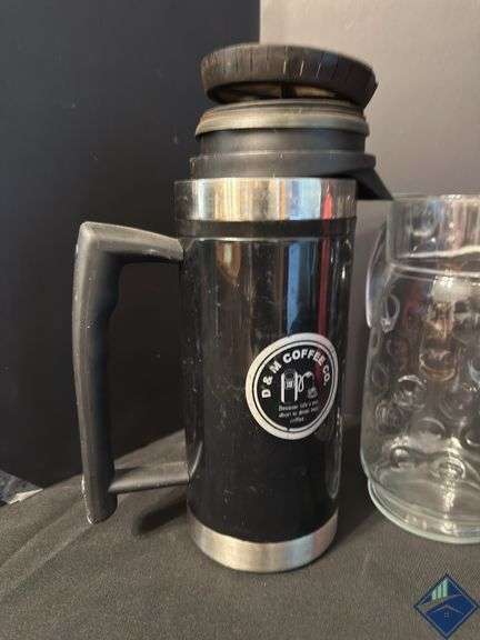 HydroFlask, Glass Pitchers and D&M Coffee Co. Thermos