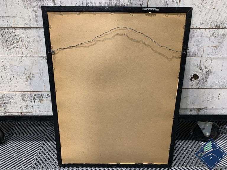 Framed Painting of Asian Ribbon Dancer