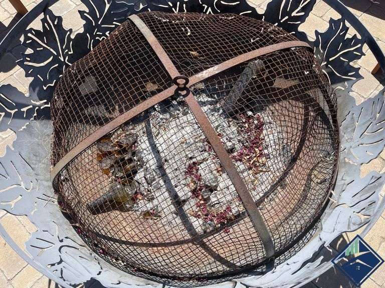 Metal Fire Pit with Removable Cover