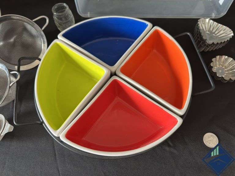 Geison Home Food Partition Tray, Sifters & Tins