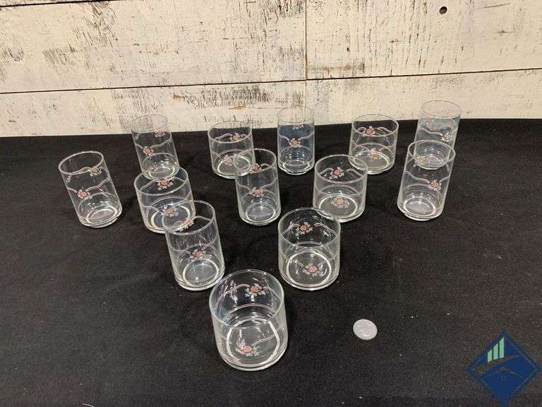 Vintage Corelle English Breakfast Juice Glasses