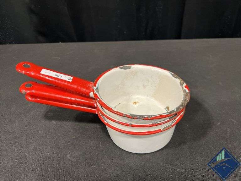 Small Enamel Pots