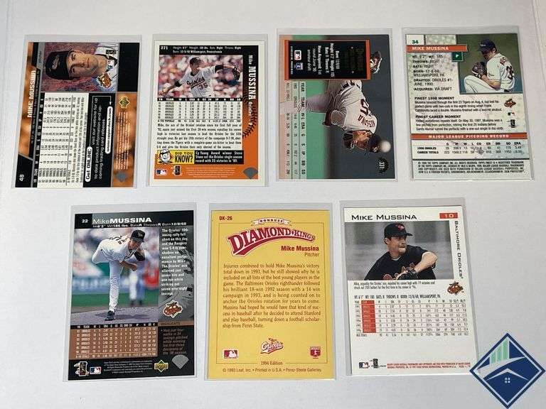 Mike Mussina Topps Finest, Upper Deck, Donruss Cards, etc.