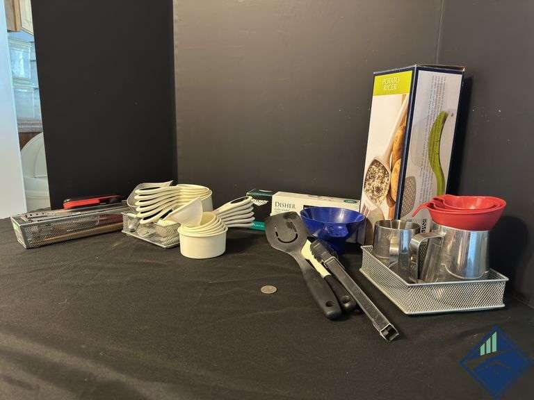 Measuring Cups, Assortment of Thermometers & Potato Ricer