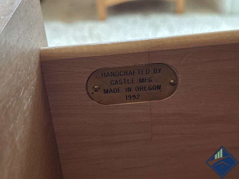 Castle Mfg. Wood Cabinet/Dresser
