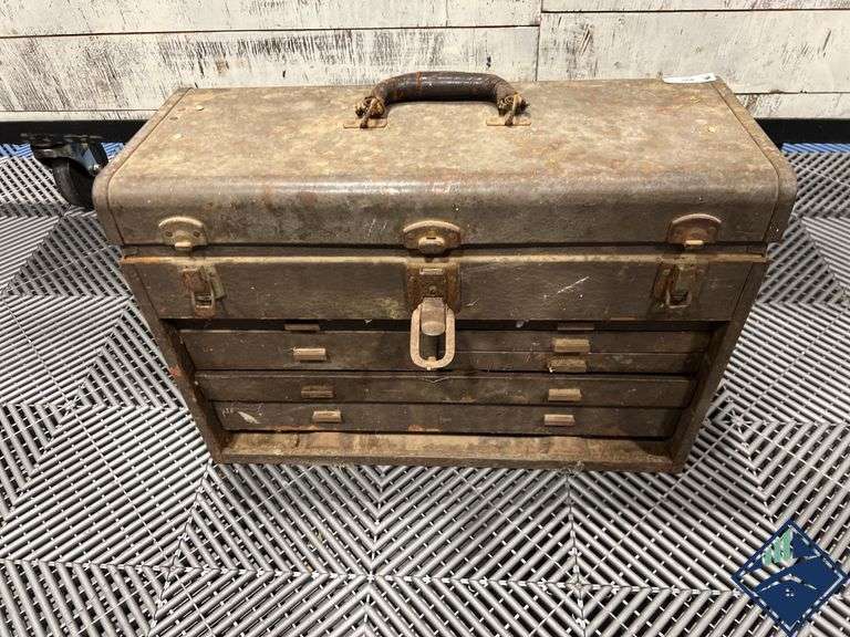 Tool Box with Vintage Tools