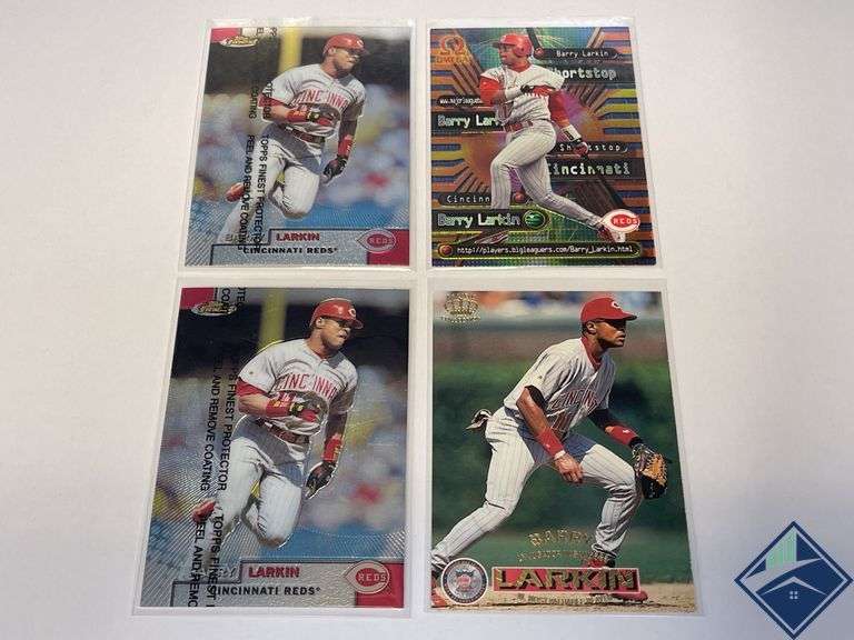 Barry Larkin Topps Finest, Omega & Pacific Collection Cards