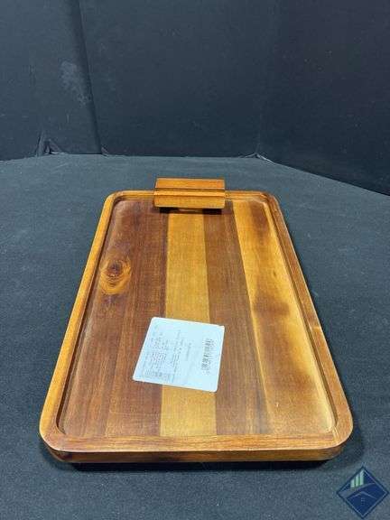 Smart Design Acacia Armrest Tray