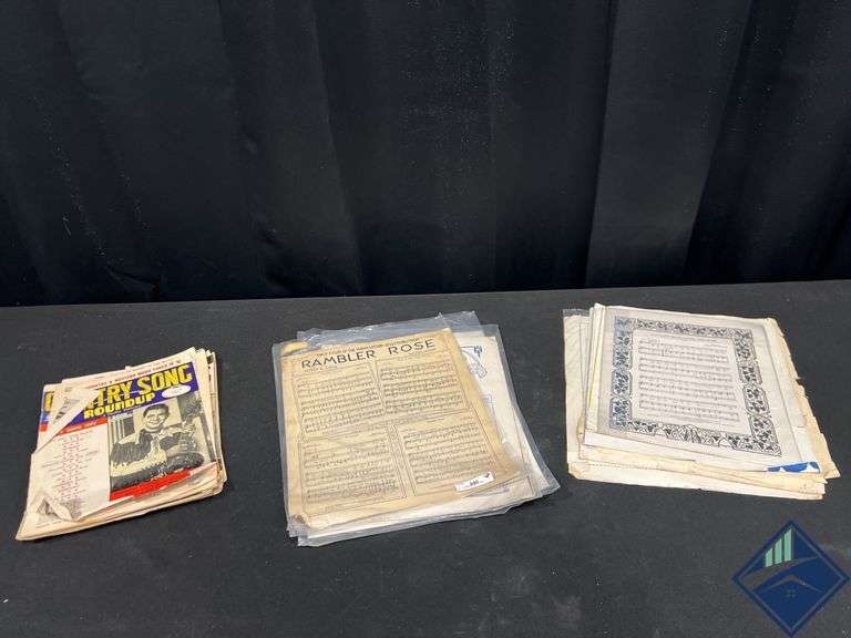 Vintage Sheet Music and Country Song Magazines