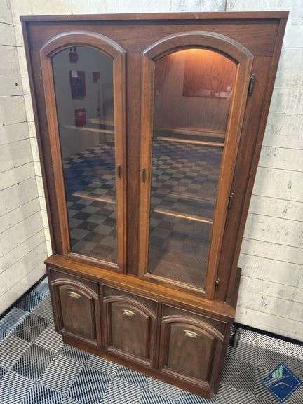 Vintage Walnut Hutch