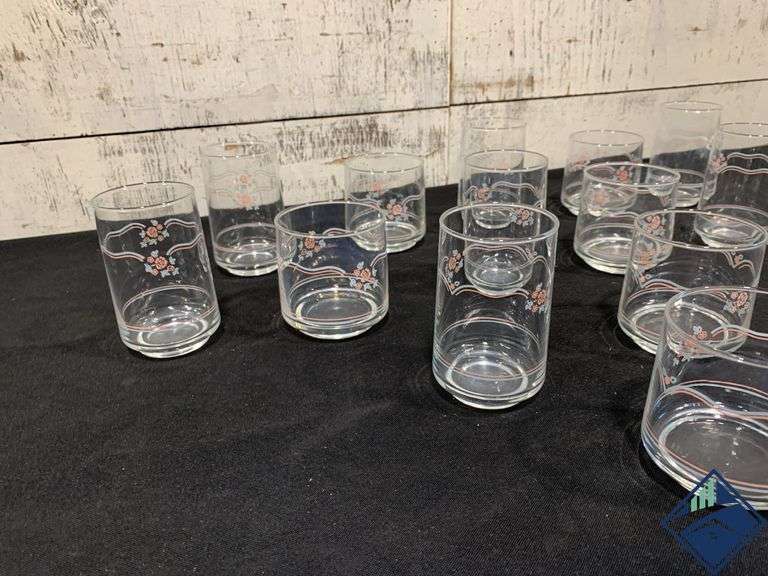 Vintage Corelle English Breakfast Juice Glasses