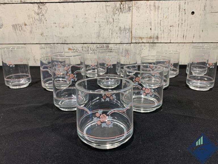 Vintage Corelle English Breakfast Juice Glasses