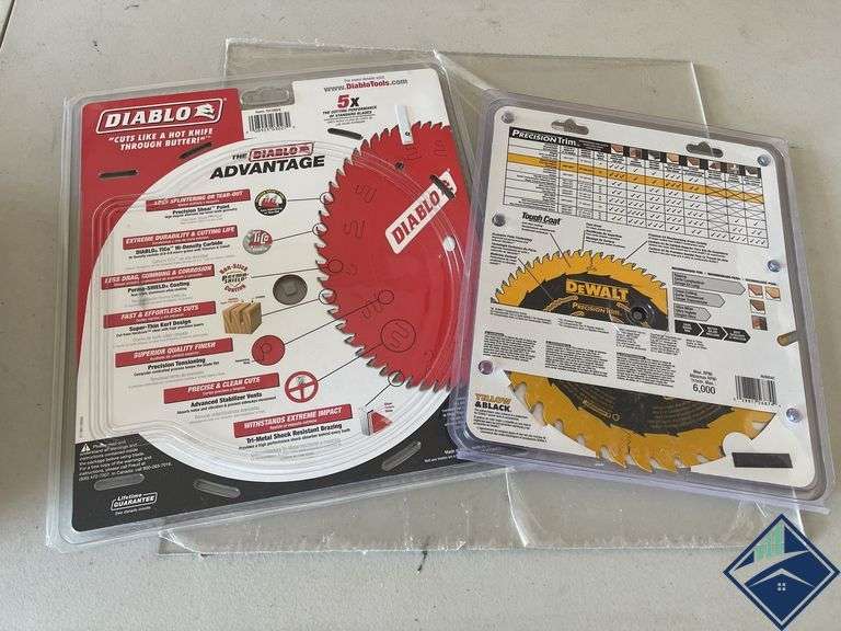 Diablo 12” Saw Blade & DeWalt 10” Saw Blade