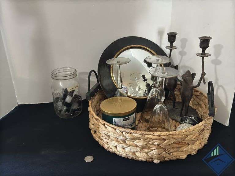 Wine Stoppers, Tuscany Scented Candle, Champagne Glasses, etc.