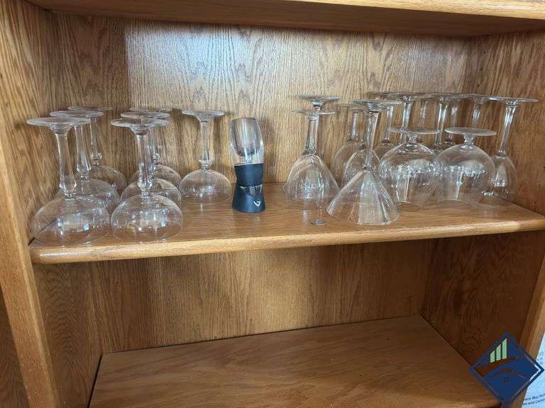 Assortment of Stemware and Wine Aerator