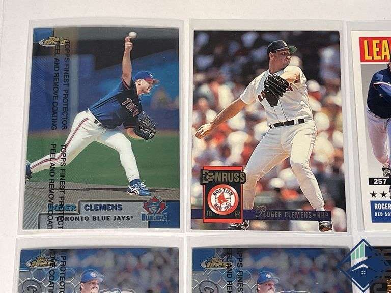 Roger Clemens Donruss, Upper Deck, Topps Finest Cards, etc.
