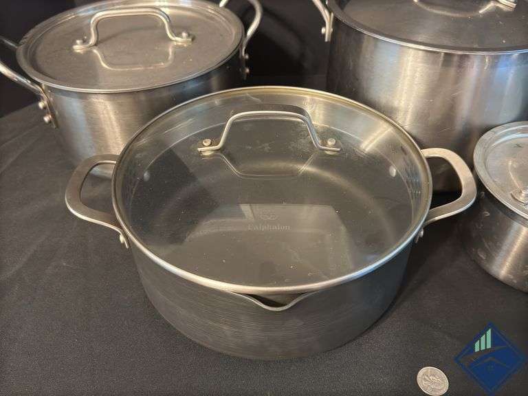 Assortment of Cuisinart and Cephalon Pots