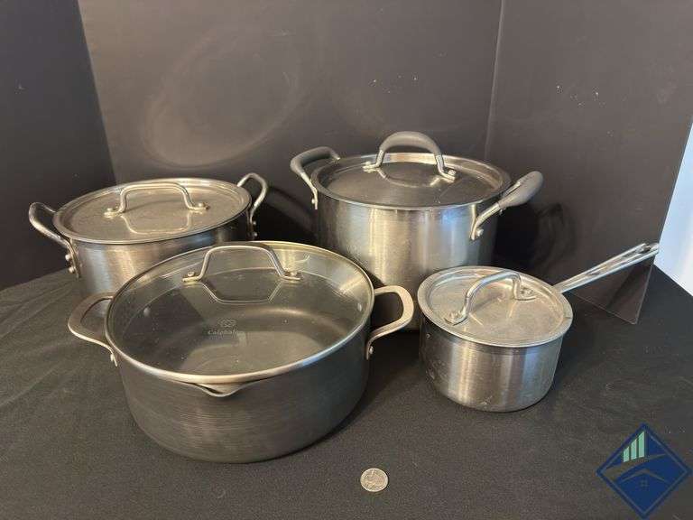 Assortment of Cuisinart and Cephalon Pots