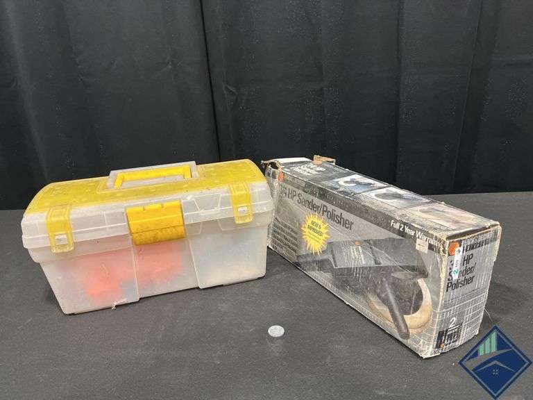 Toolbox with Contents and B&D Sander/Polisher