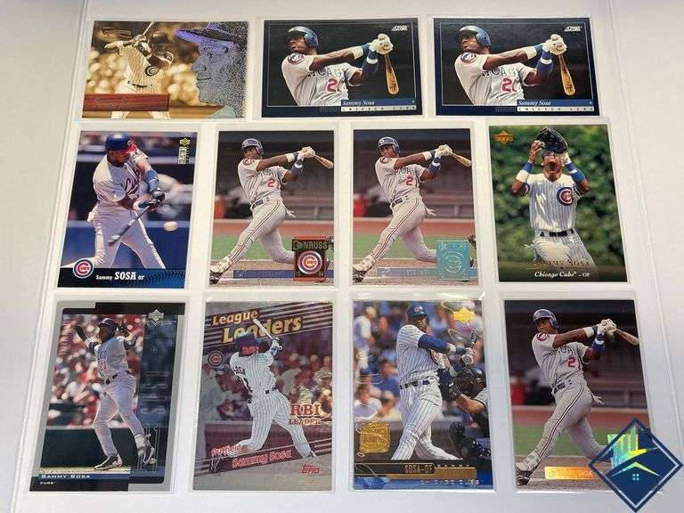 Sammy Sosa Upper Deck Collectors Choice, Aficionado by Pinnacle, Donruss Cards, etc.