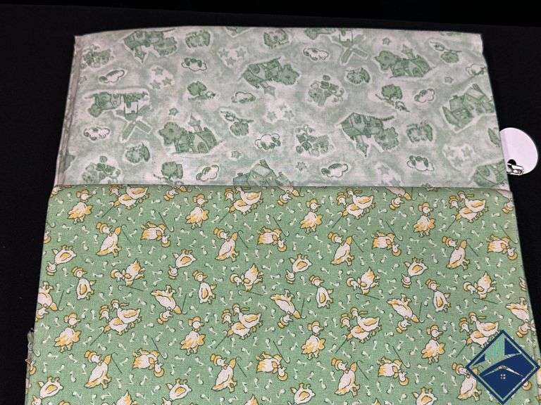Fabric, Thread, Glass Beads, etc.