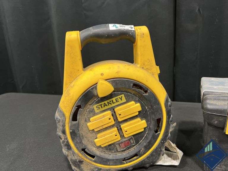 Stanley Extension Reel & Small Toolbox with Contents