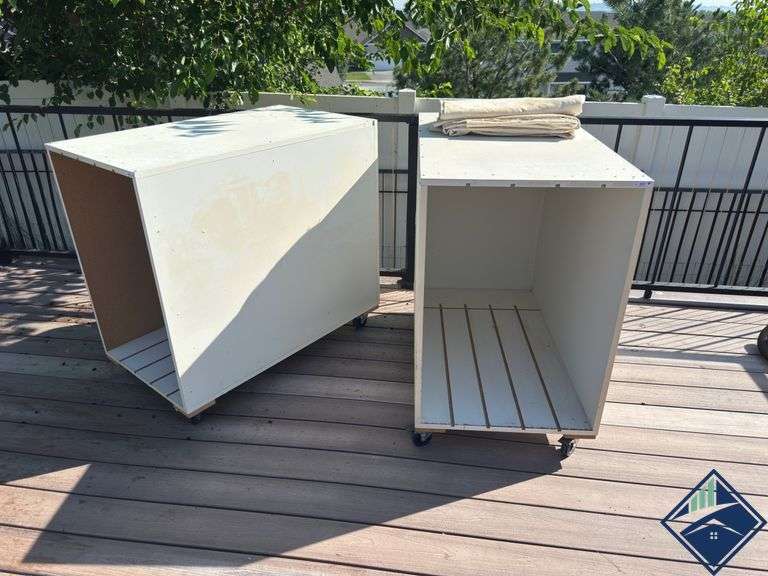 Wheeled Cabinets with Canvas