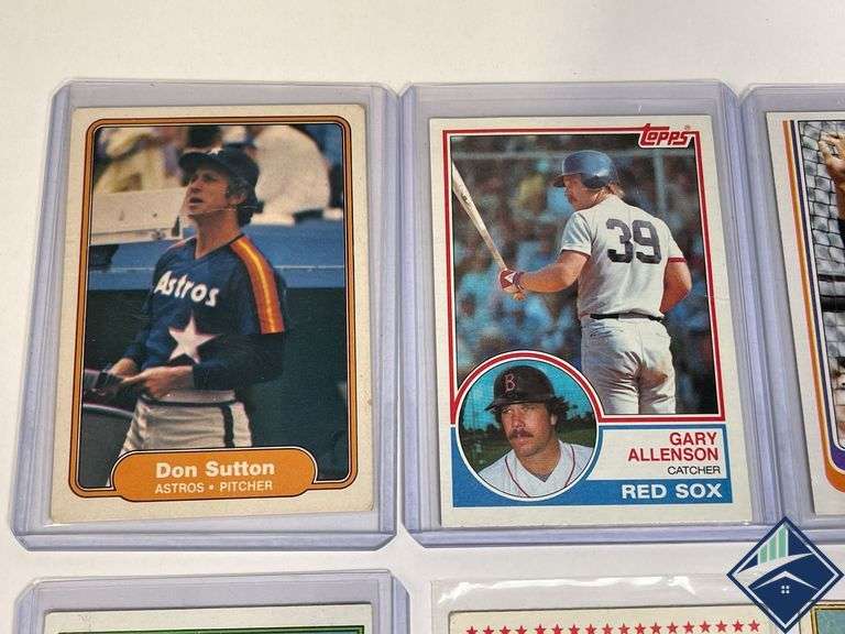 Lou Brock, Bert Campeneris, Lee May, Tony Pena, Don Sutton & Gary Allenson Baseball Cards