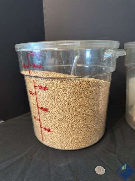 16 Qt Food Storage Containers with Contents