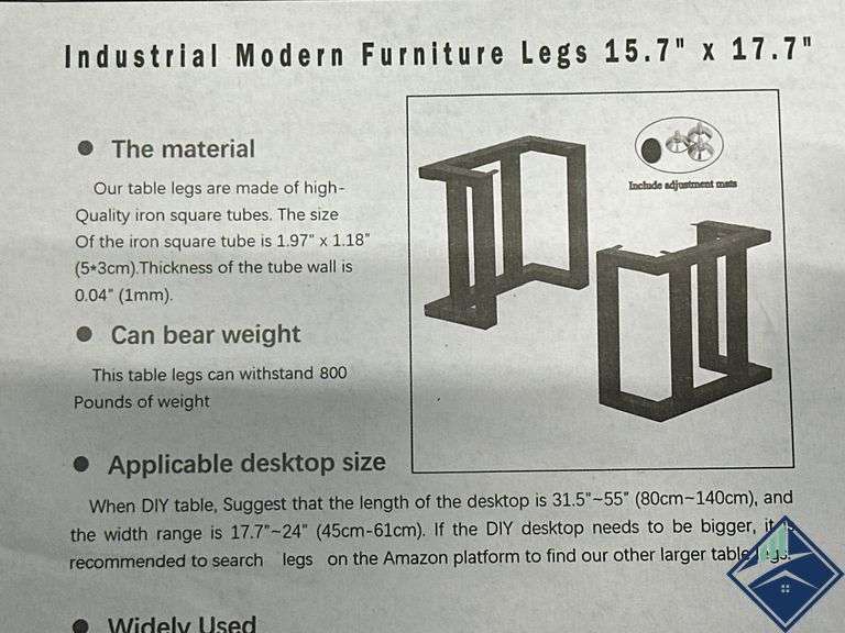 Industrial Modern Furniture Legs  *NEW*