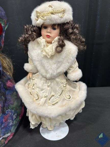Vintage Brass Key Inc Porcelain Dolls