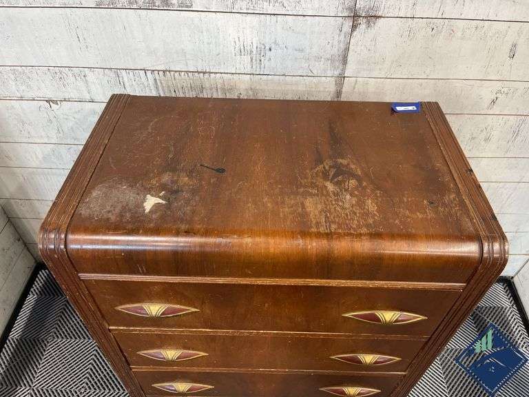 Vintage Waterfall Dresser
