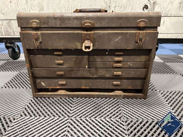 Tool Box with Vintage Tools