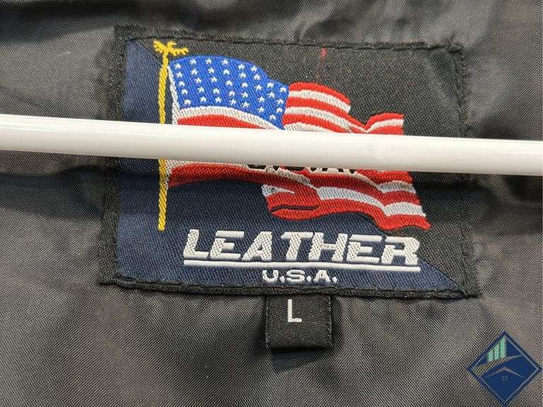 USA Leather Vest, Size L