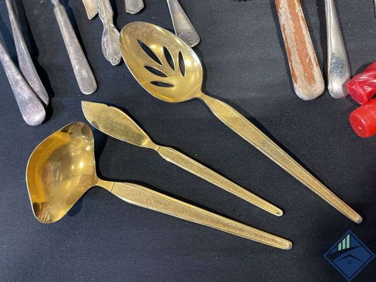 Vintage Candles, Flatware & Napkin Rings