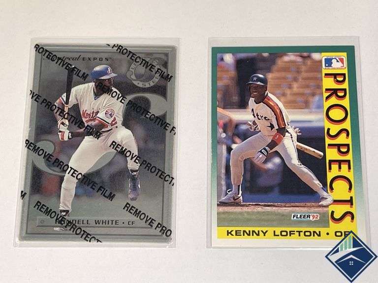 Kenny Lofton Fleer ‘92 & Randall White Steel Stats Cards