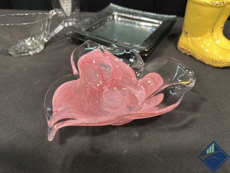 Glass Serving Plates/Dishes, Glass Gravy Boat, etc.