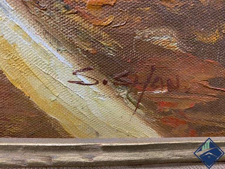 Framed Asian Painting