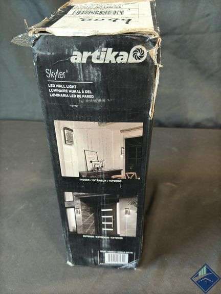 Skyler Black Modern 3 CCT Integrated LED Outdoor Hardwired Garage and Porch-Light Lantern Sconce